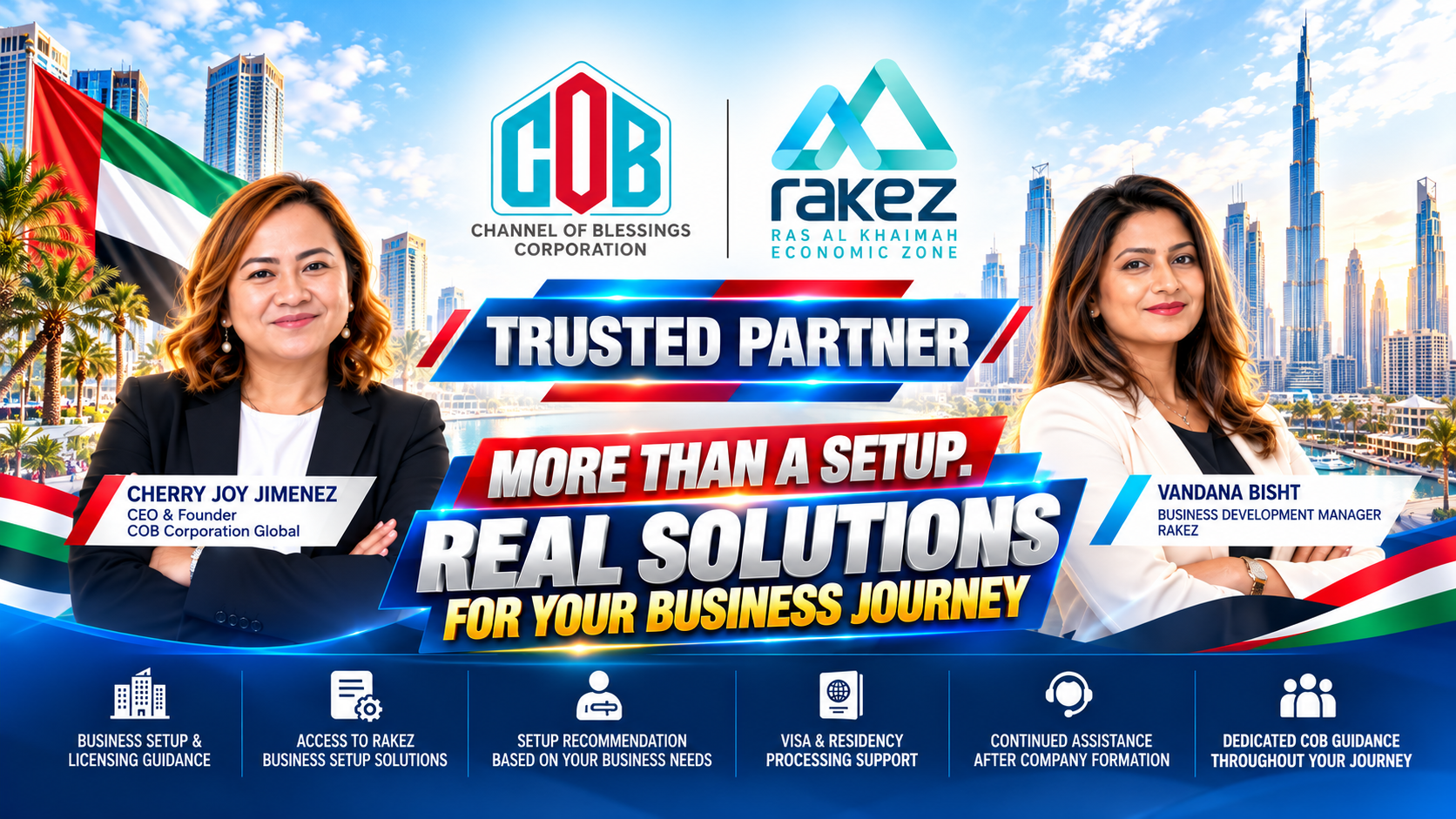COB × RAKEZ Trusted Partnership. Clear Guidance. Continued Support