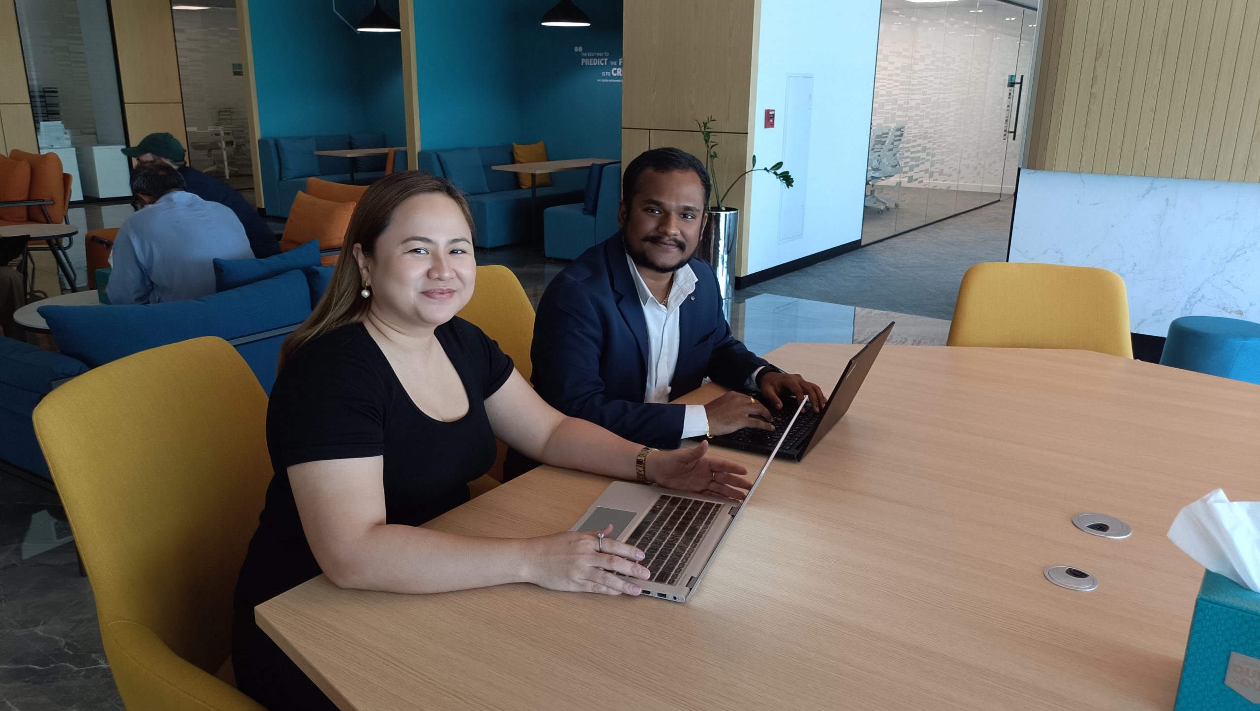 COB Corporation Global on location at Dubai South.